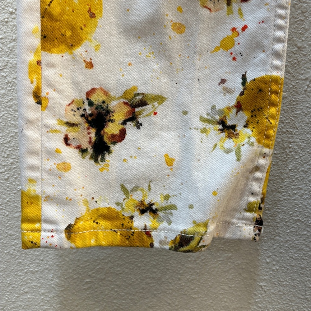 Anthropologie Pilcro Lemon Print Jeans High Rise Bootcut Size 28 - Picture 6 of 13